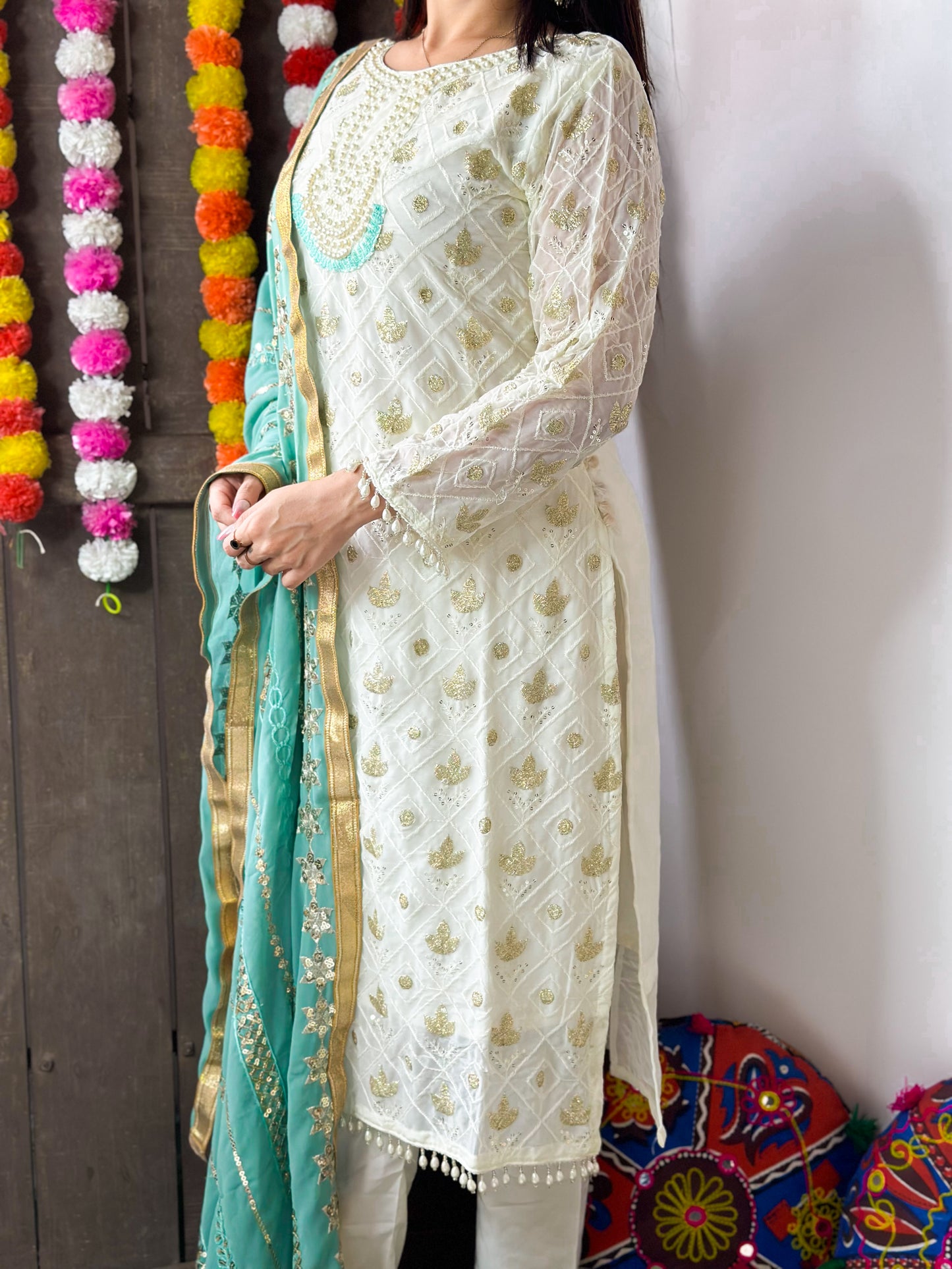 NALEVI EID SPECIAL WHITE DRESS