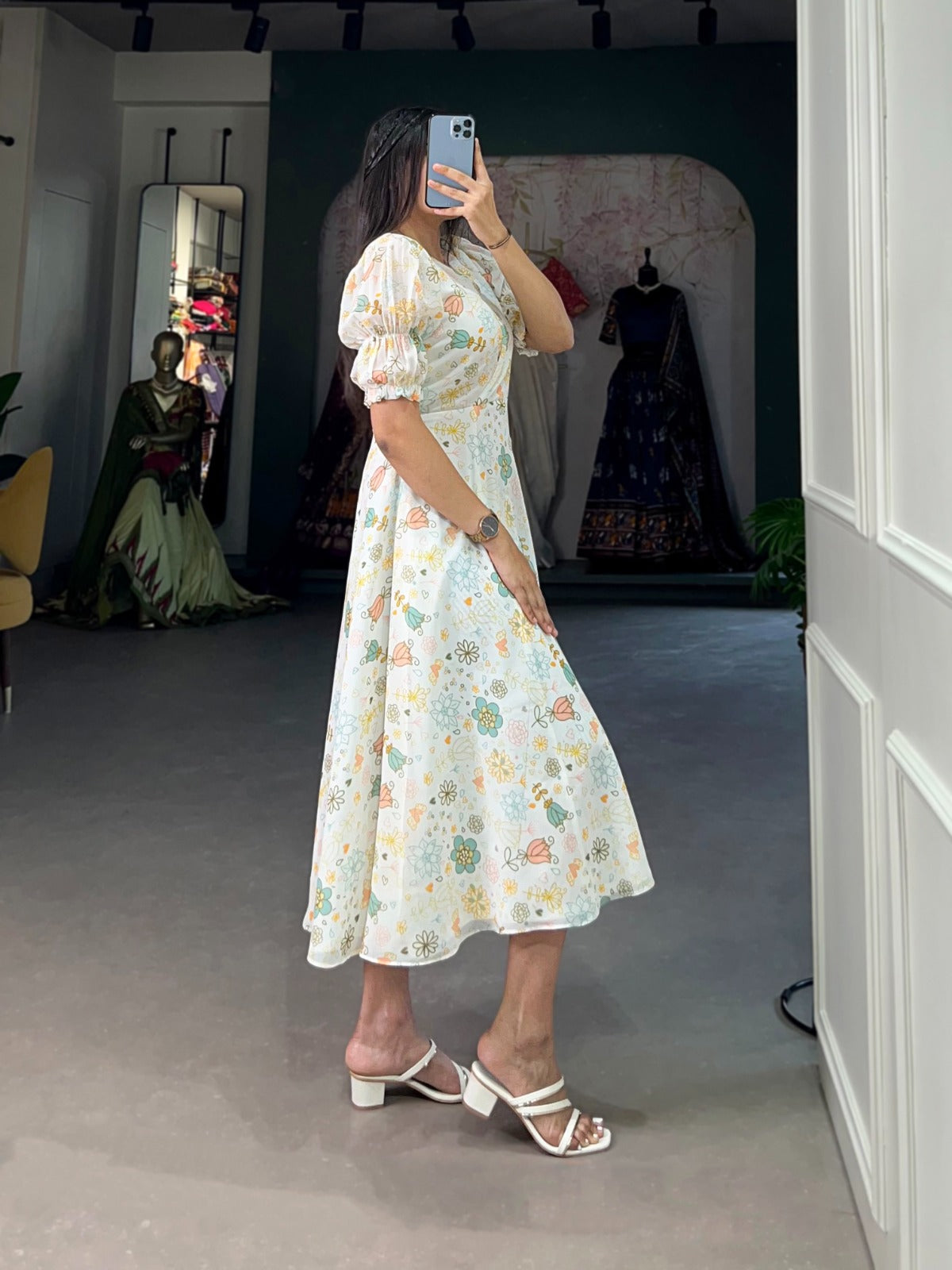 NEW FORAL PRINT FROCK