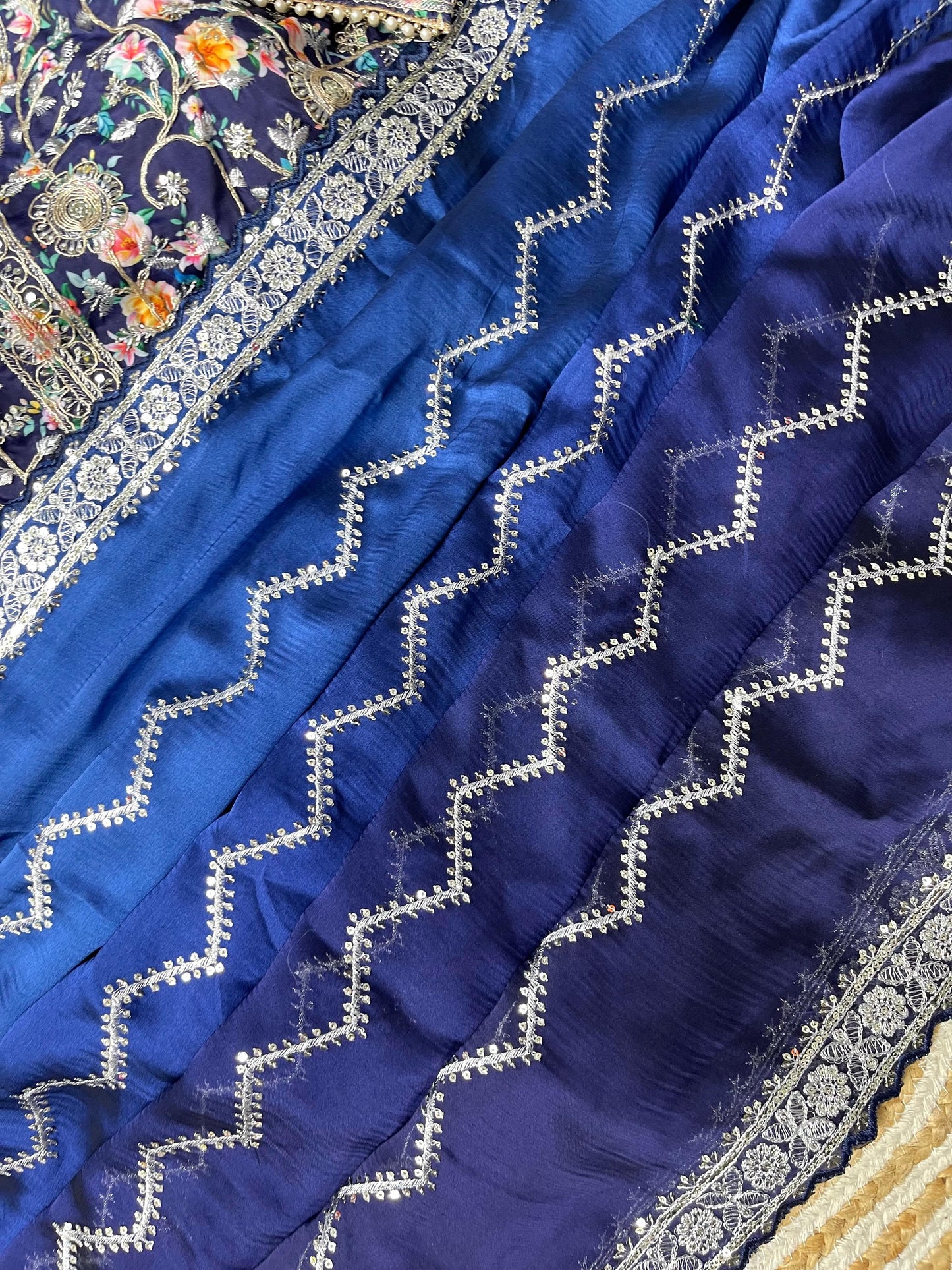 Pure Soft Rangoli Silk Sequnce Saree