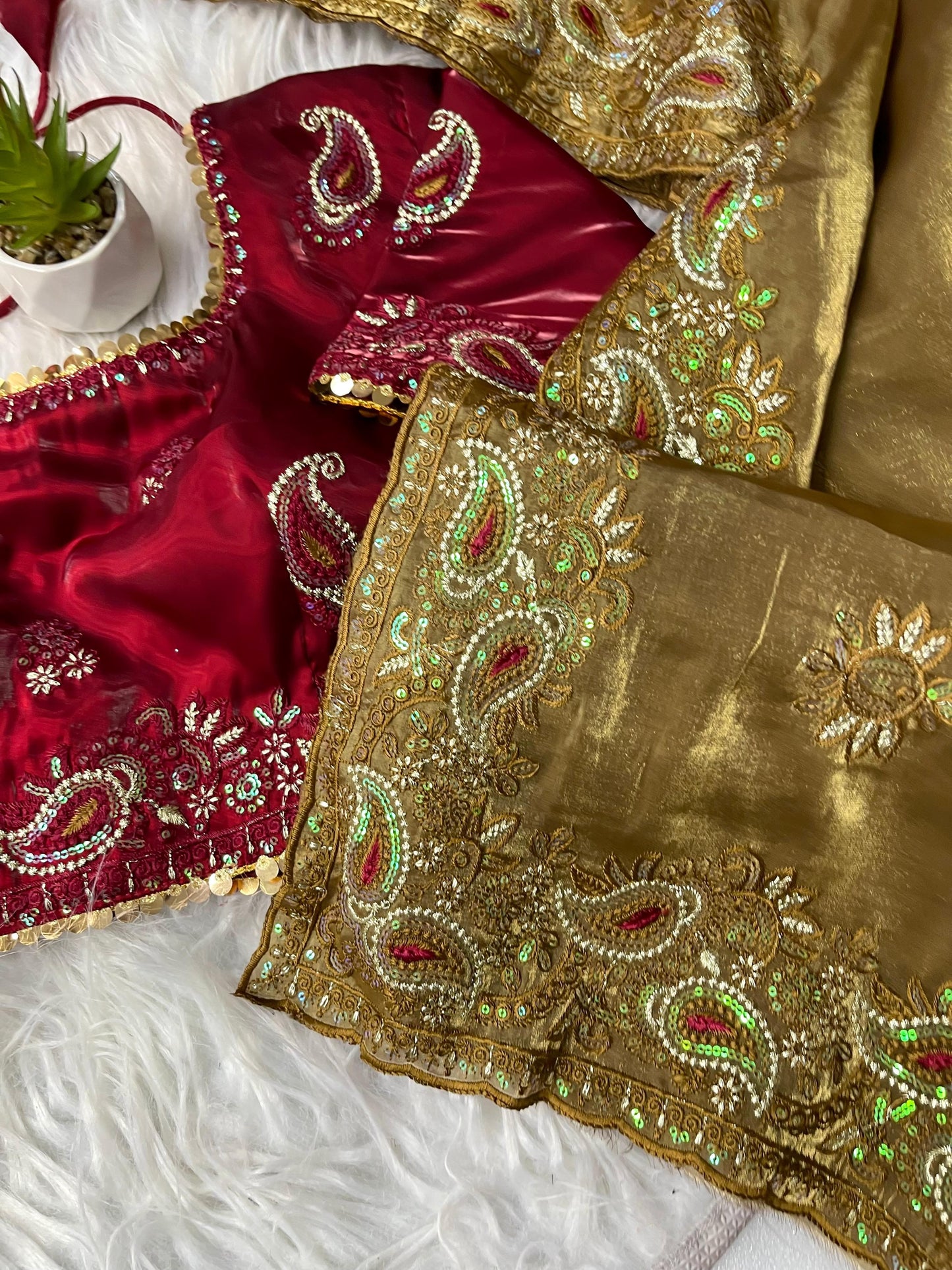 Pure Soft Zimmy Choo Silk With Sequins Embroidery Saree