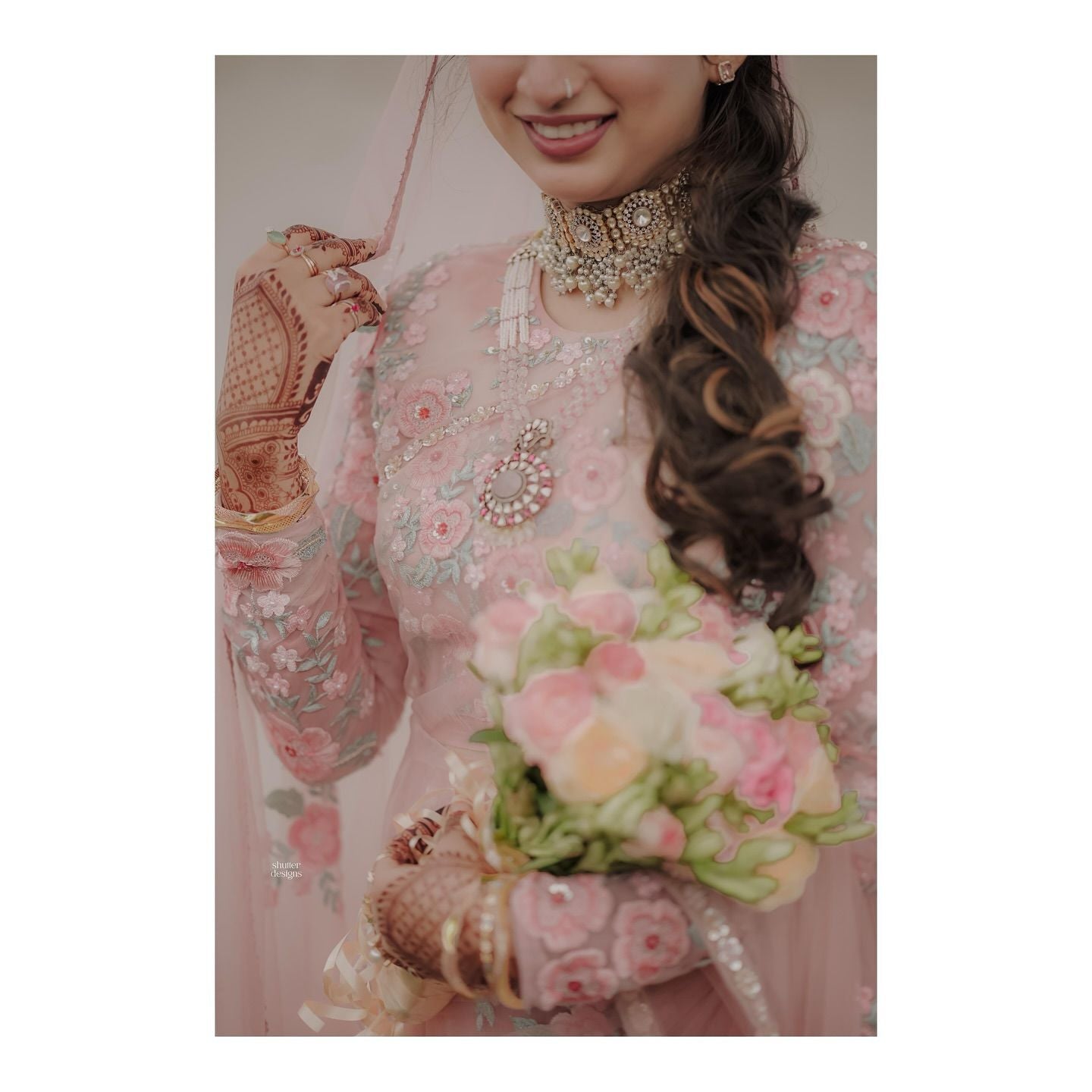 Baby Pink Soft Net Thread Sequins Work Saree