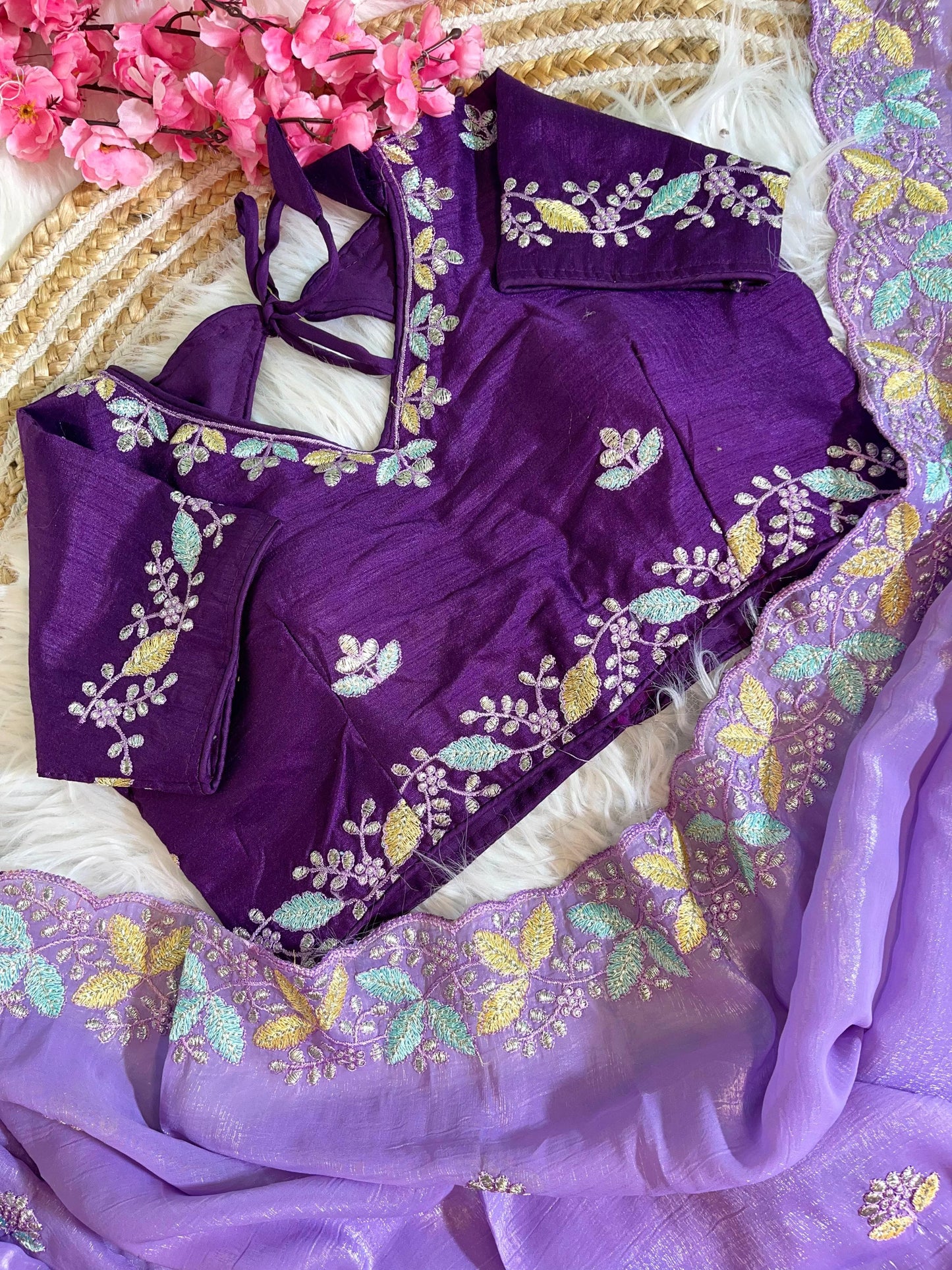 Beautiful Soft Crunchy Silk with Shining  Saree