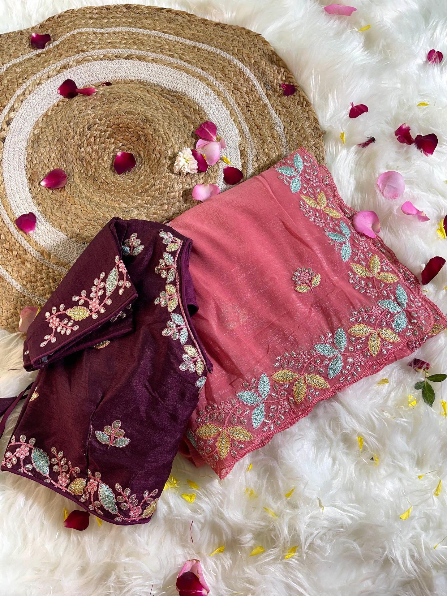 Beautiful Soft Crunchy Silk with Shining  Saree