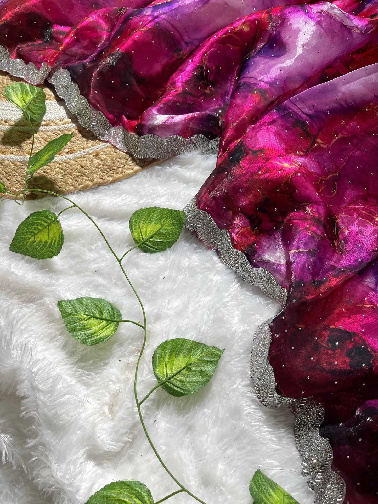 Jharkhand design Zimmy Choo Silk With Beautiful Prism Prints Saree