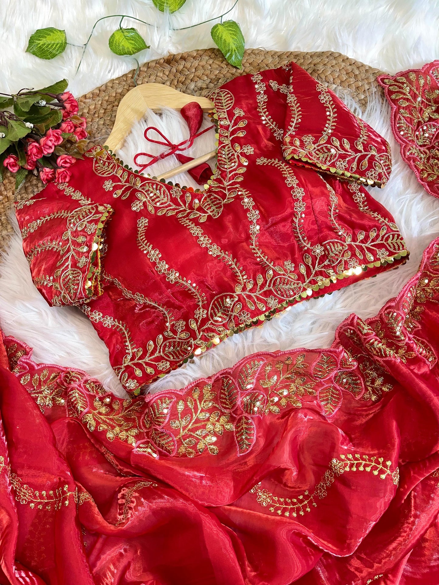 Pure Zimmy Choo Silk With  Embroidery Work Saree