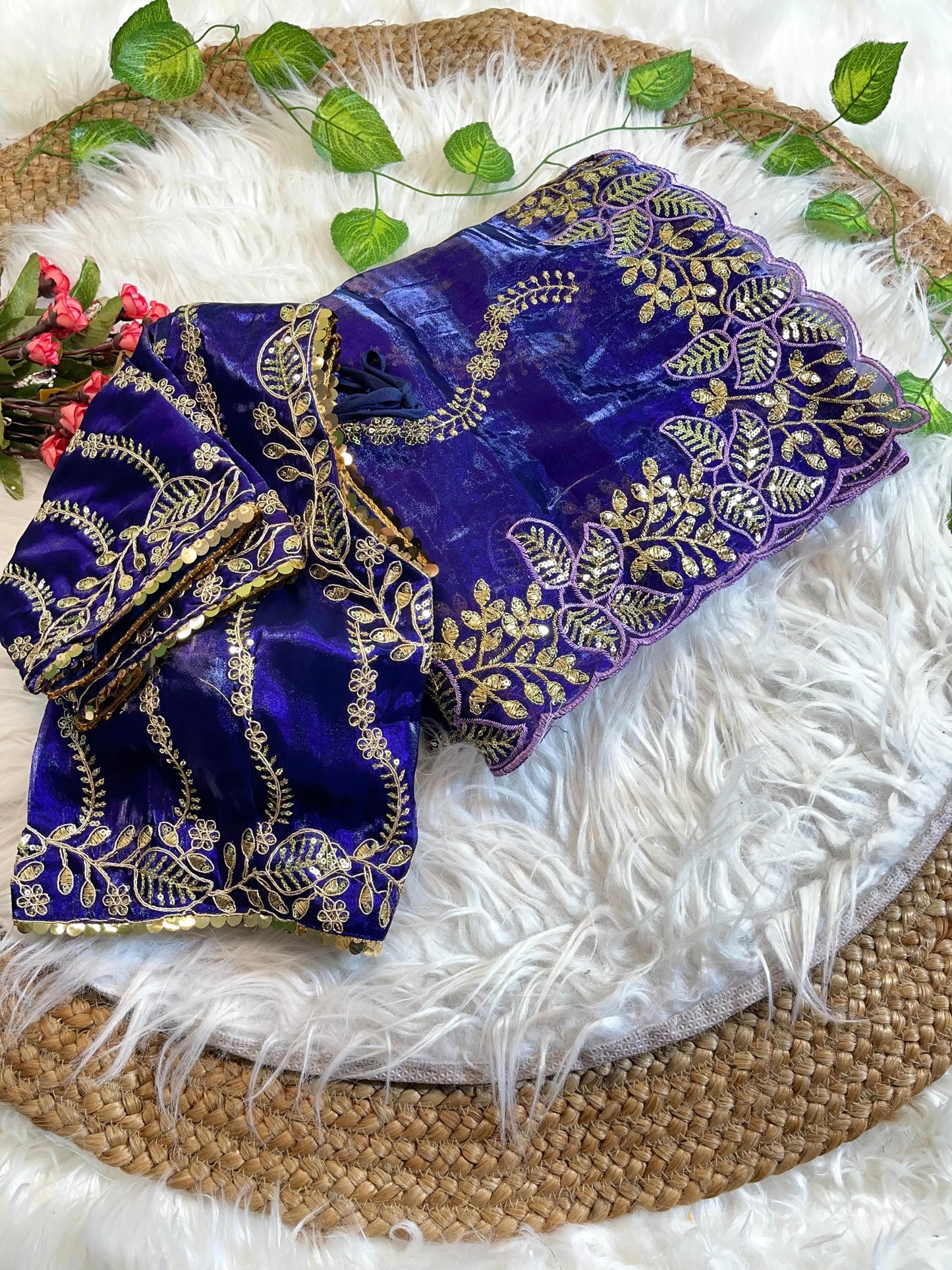 Pure Zimmy Choo Silk With  Embroidery Work Saree