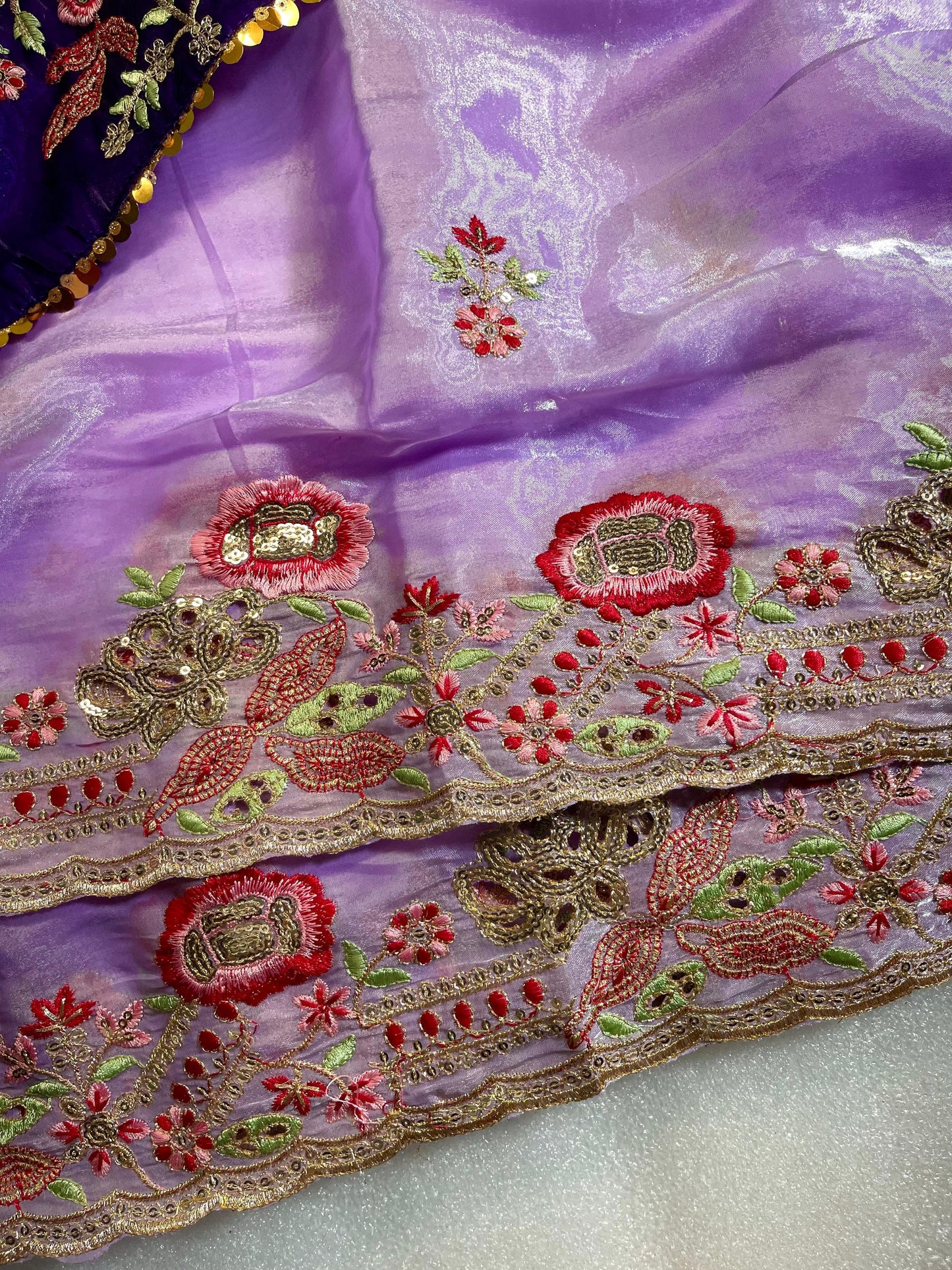 Pure Soft Zimmy Choo Silk With Cutwork Saree