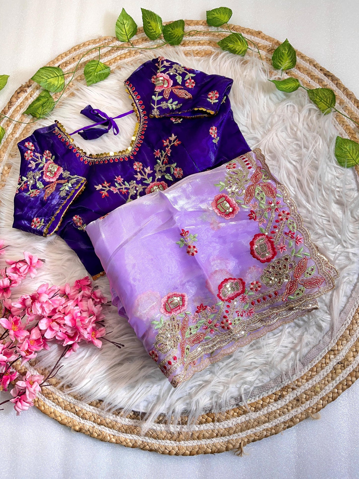 Pure Soft Zimmy Choo Silk With Cutwork Saree