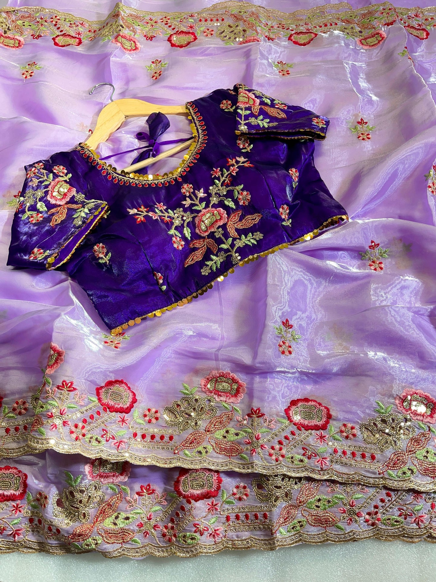 Pure Soft Zimmy Choo Silk With Cutwork Saree