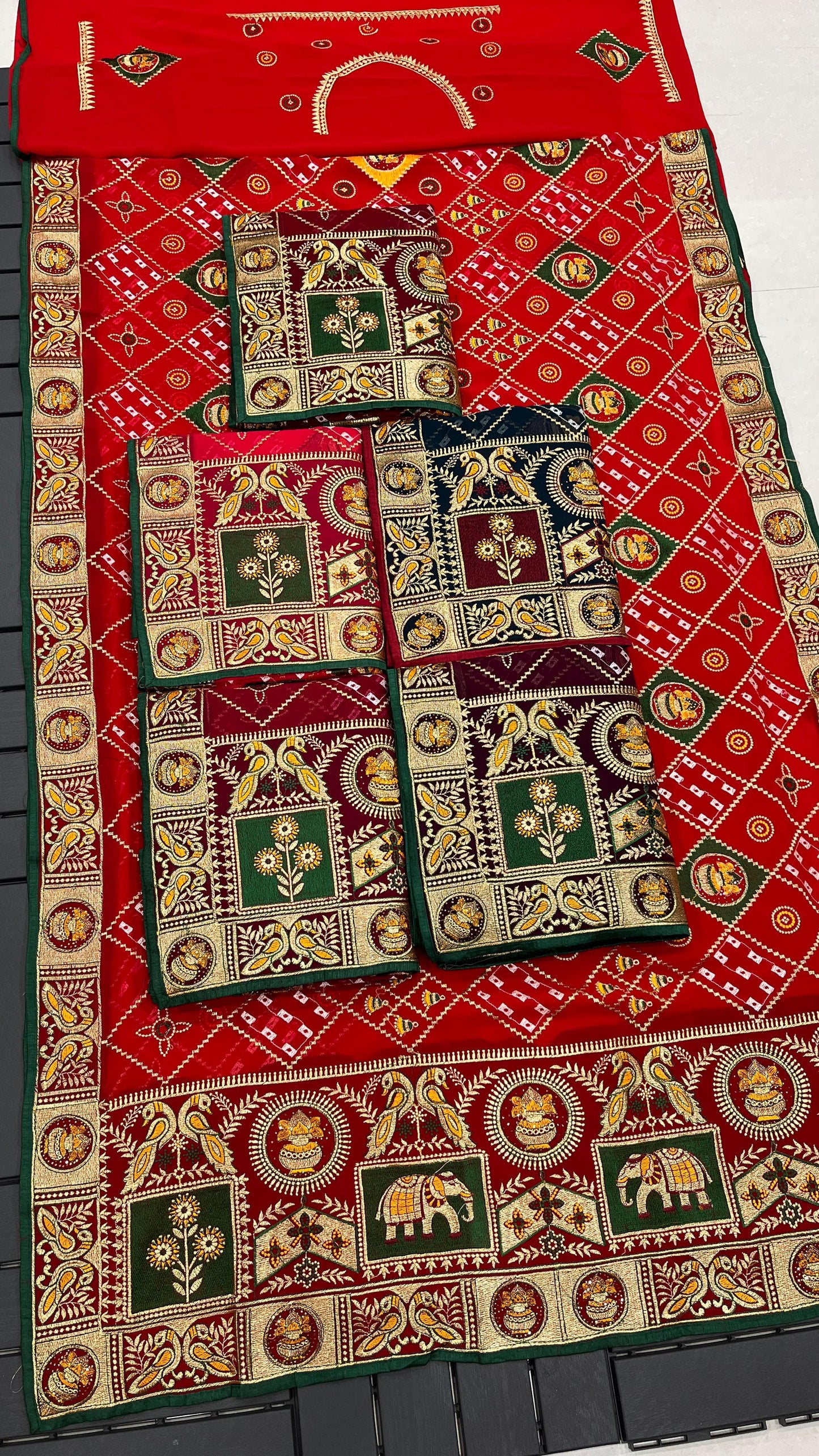 Pure Georgette with Heavy Thread Zari Work Saree