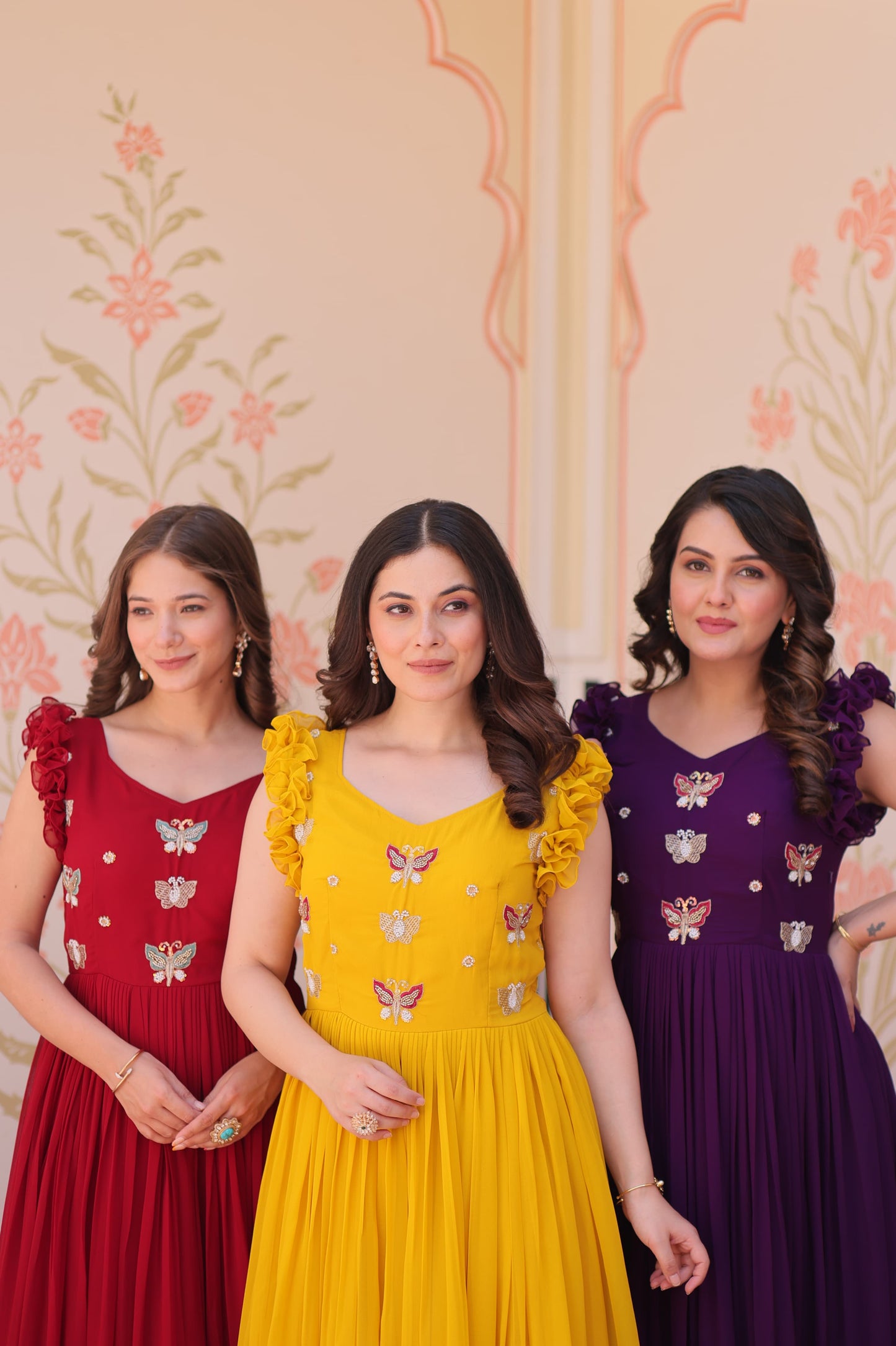 Faux Blooming  Multithreaded Gown