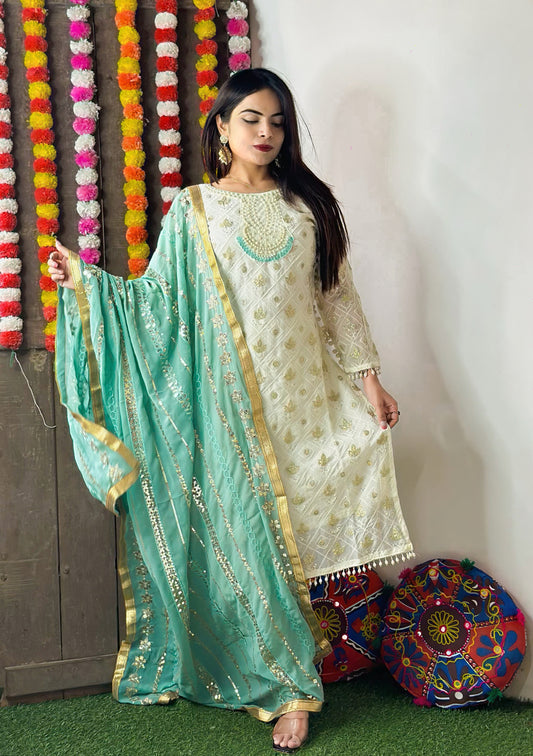 NALEVI EID SPECIAL WHITE DRESS