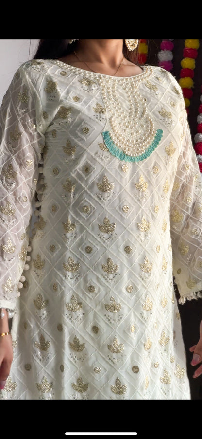 NALEVI EID SPECIAL WHITE DRESS