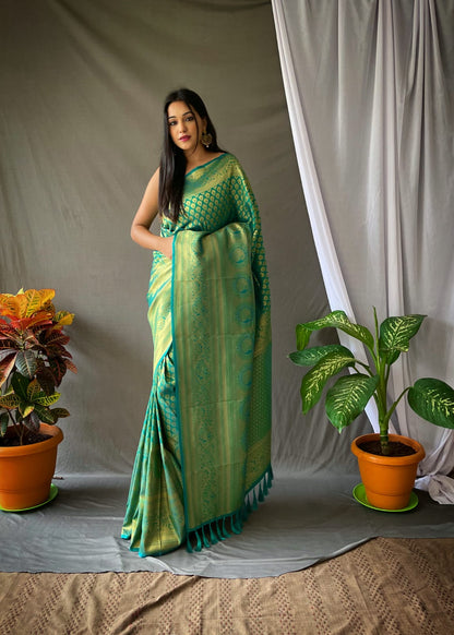 HANDLOOM PURPLE COLOR PURE KANJEEVARAM SILK SAREE