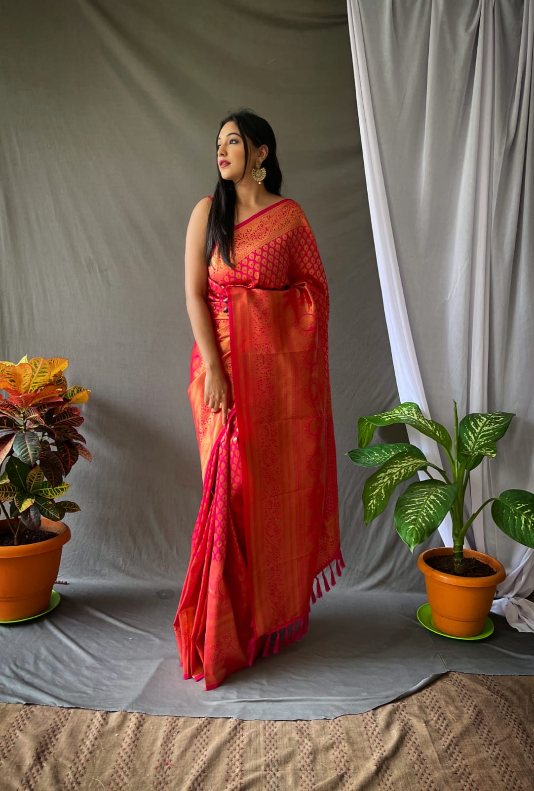 HANDLOOM PURPLE COLOR PURE KANJEEVARAM SILK SAREE