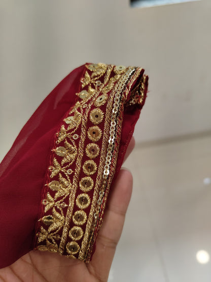 MAROON  COLOR DESIGNER SPARKLING FULLY STITCHED ANARKALI GOWN WITH DUPATTA