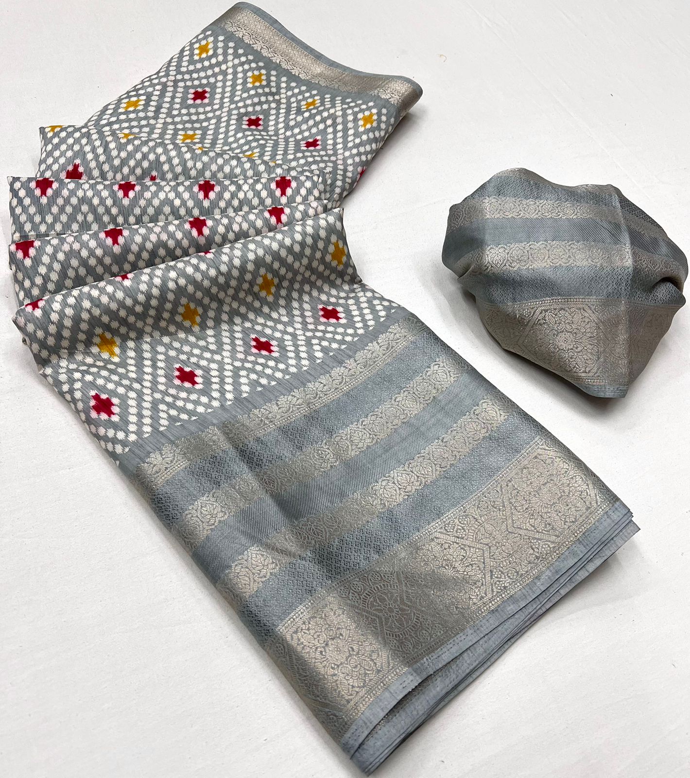 BLACK COLOR MULTIPLE JACQUARD WEAVING BORDER  SOFT DOLA SILK  SAREES