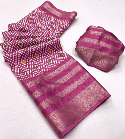 BLACK COLOR MULTIPLE JACQUARD WEAVING BORDER  SOFT DOLA SILK  SAREES