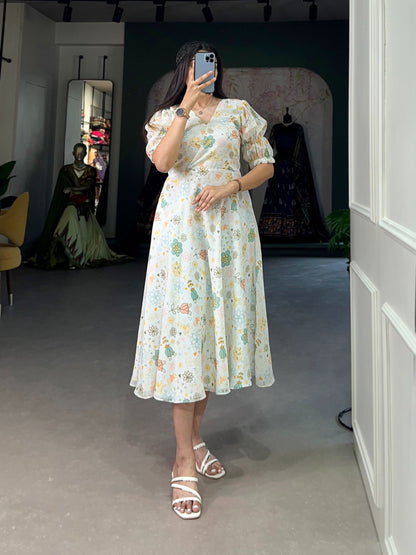 NEW FORAL PRINT FROCK