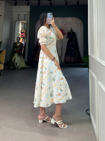 NEW FORAL PRINT FROCK