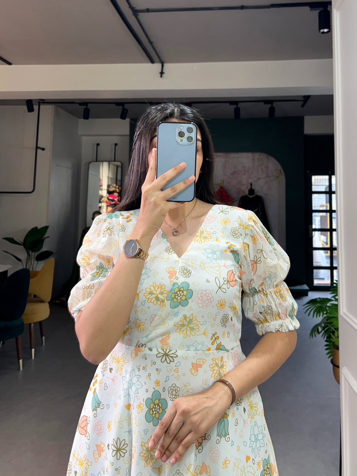 NEW FORAL PRINT FROCK