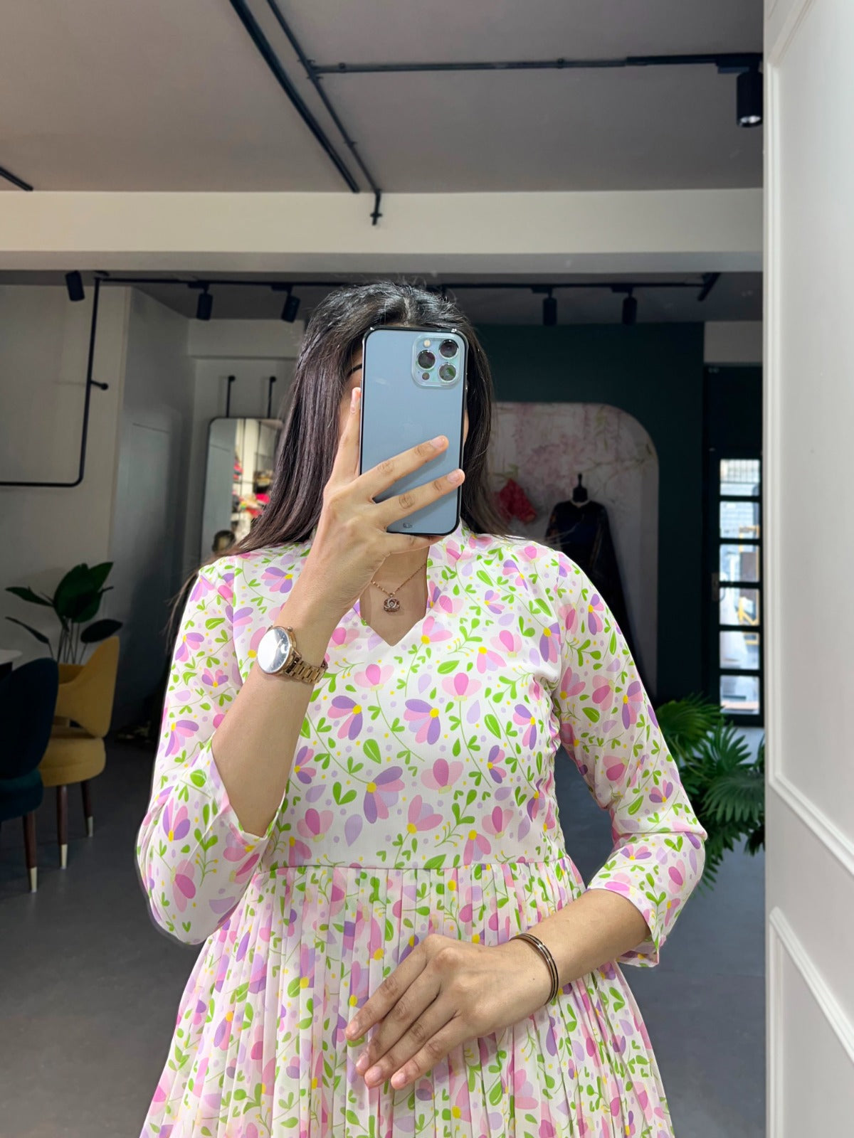 NEW FORAL PRINT FROCK