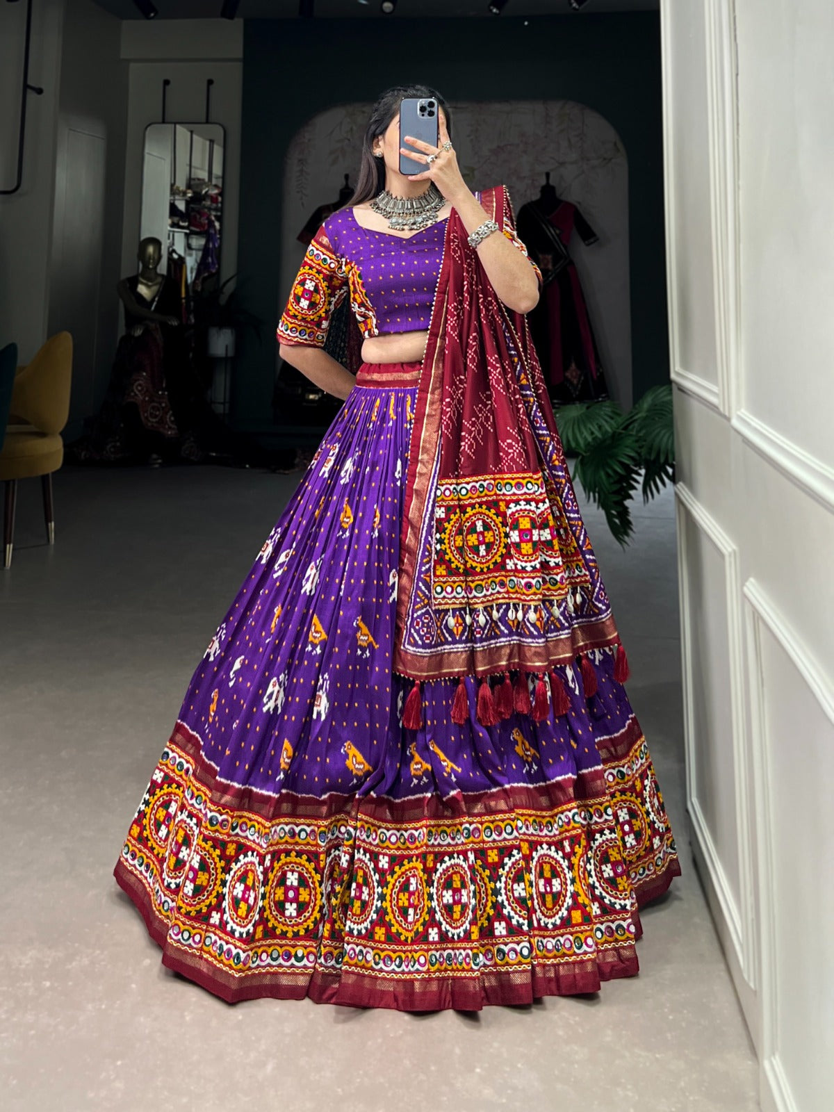 FOIL SPARKE LEHENGA