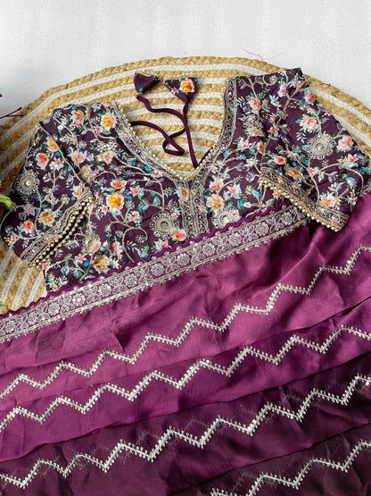 Pure Soft Rangoli Silk Sequnce Saree