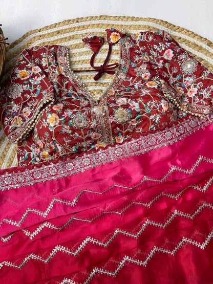 Pure Soft Rangoli Silk Sequnce Saree