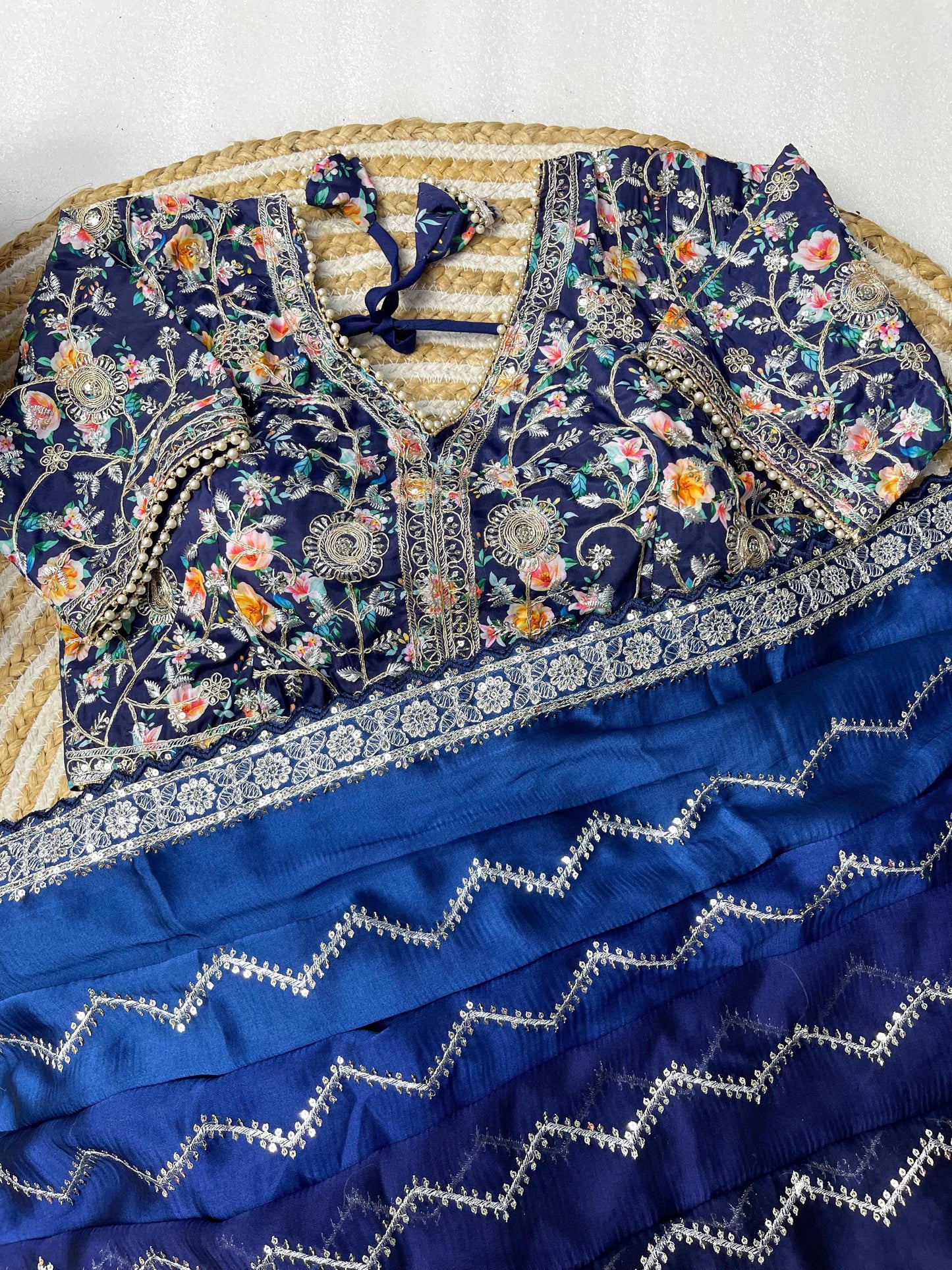 Pure Soft Rangoli Silk Sequnce Saree