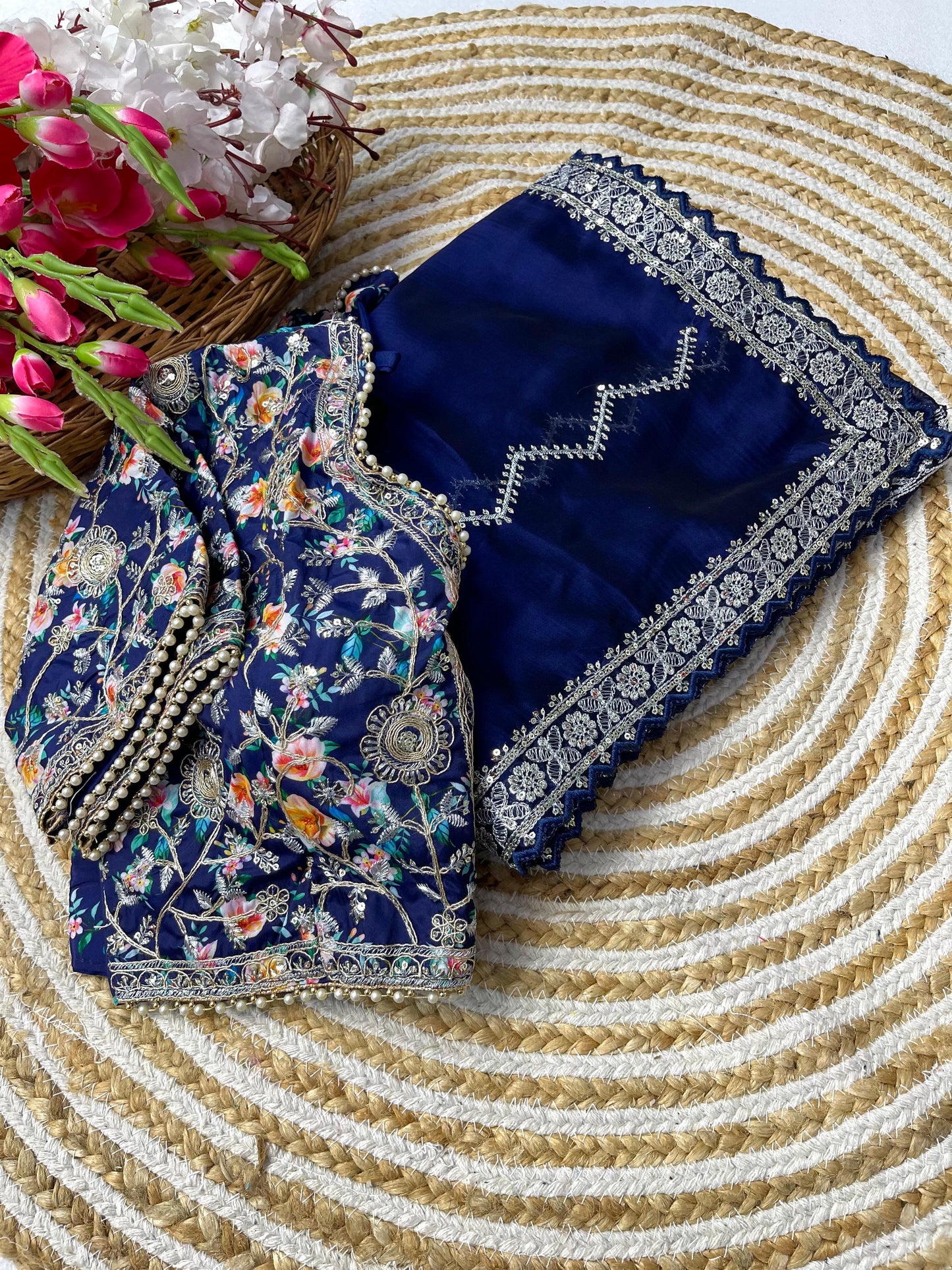 Pure Soft Rangoli Silk Sequnce Saree