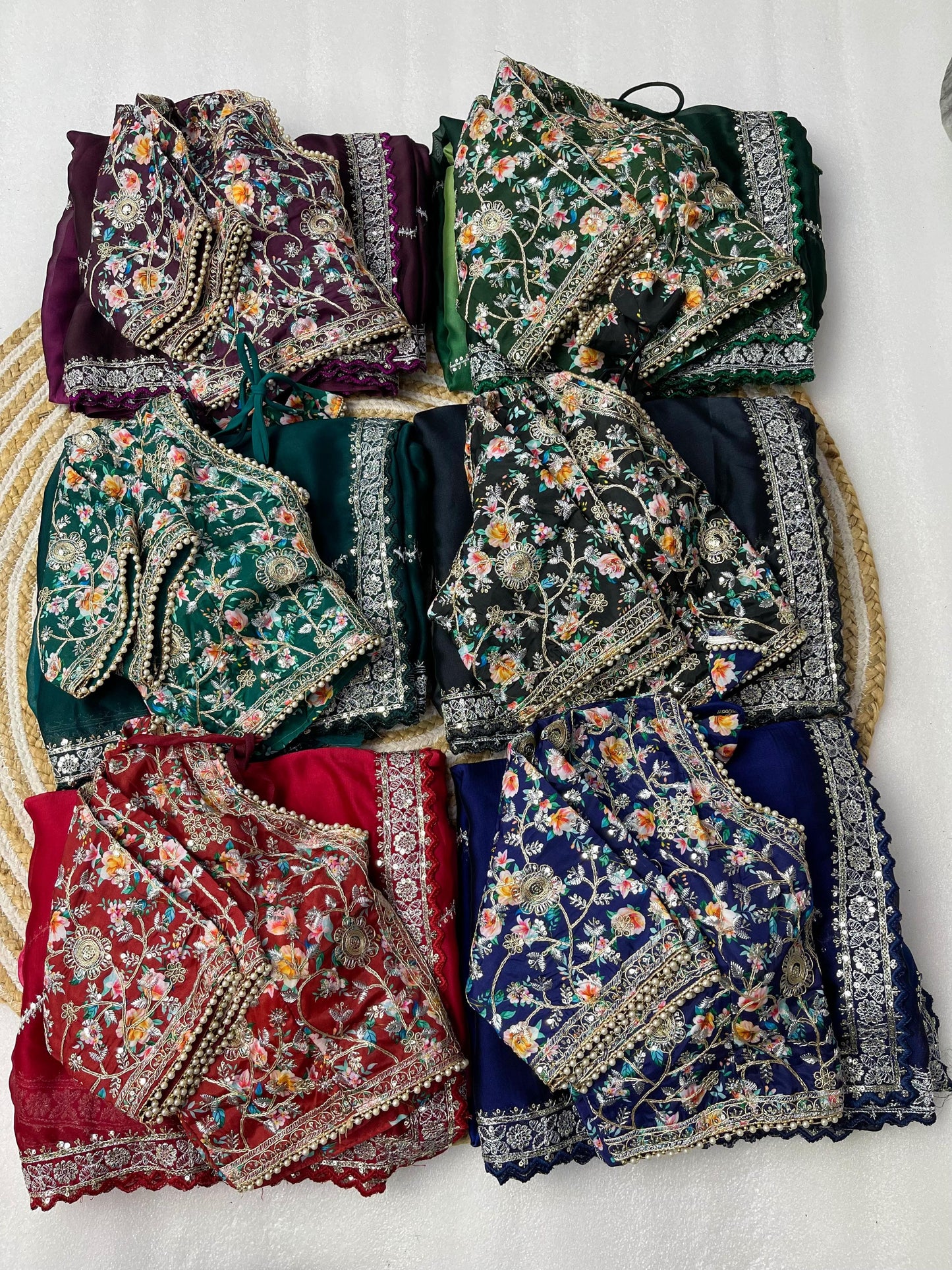 Pure Soft Rangoli Silk Sequnce Saree