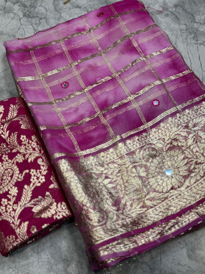 Soft Viscose With Zari Work Saree