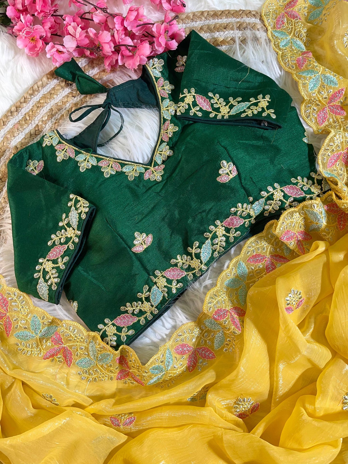 Beautiful Soft Crunchy Silk with Shining  Saree