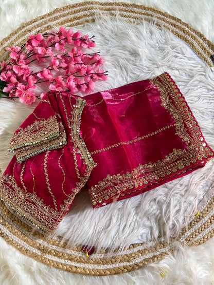 Soft Zimmy Choo SilK With Sequins Work Saree