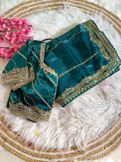 Soft Zimmy Choo SilK With Sequins Work Saree