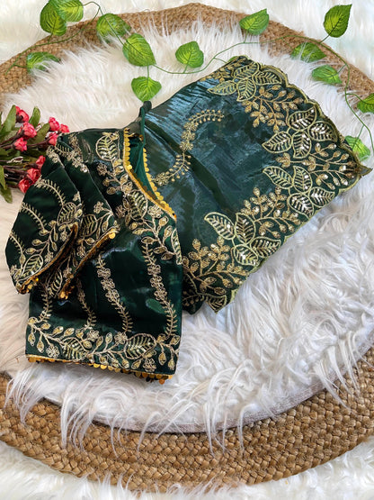 Pure Zimmy Choo Silk With  Embroidery Work Saree