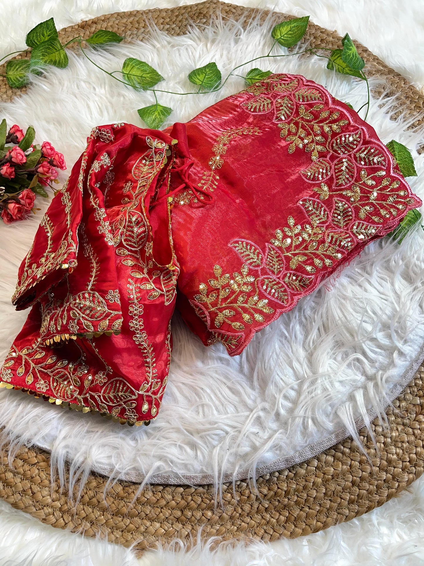 Pure Zimmy Choo Silk With  Embroidery Work Saree