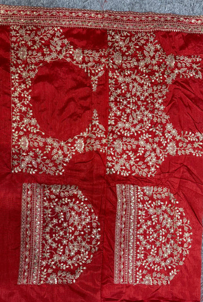 Heavy Soft Organza Dori Embroidery Work Saree