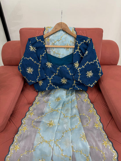 Sky Heavy Zimmy Chu Saree