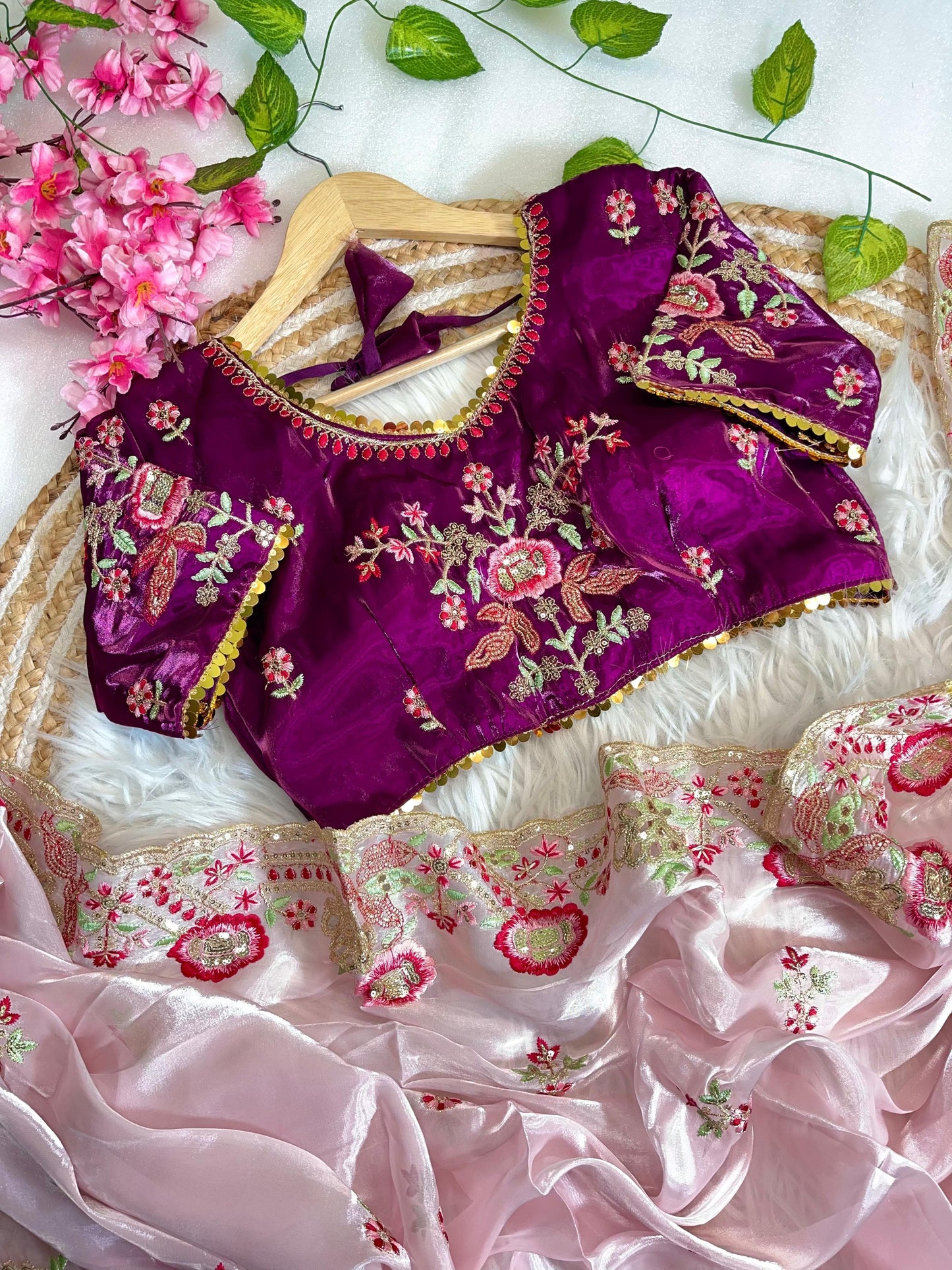 Pure Soft Zimmy Choo Silk With Cutwork Saree