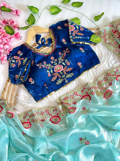 Pure Soft Zimmy Choo Silk With Cutwork Saree