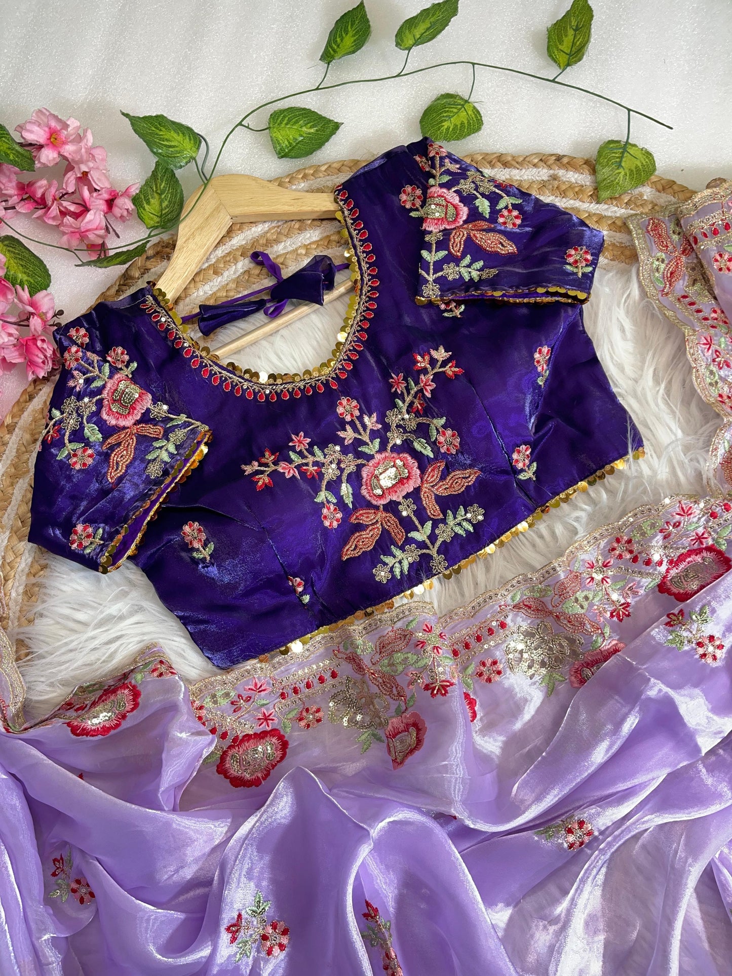 Pure Soft Zimmy Choo Silk With Cutwork Saree