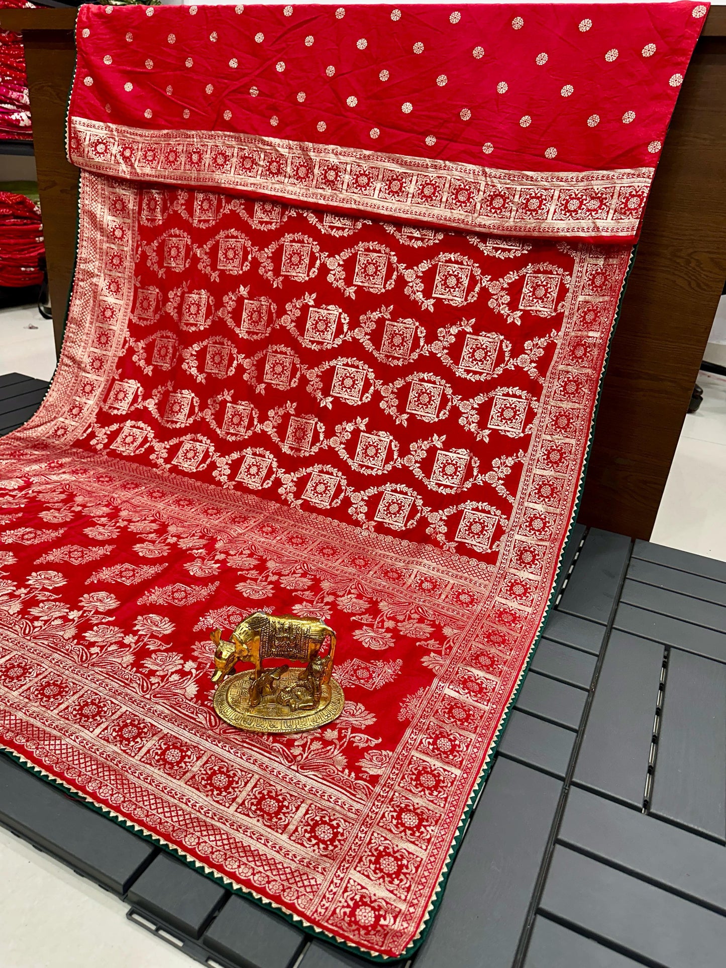 Pure Soft Kolkata Ajrakh Viscose Patola Silk  Saree