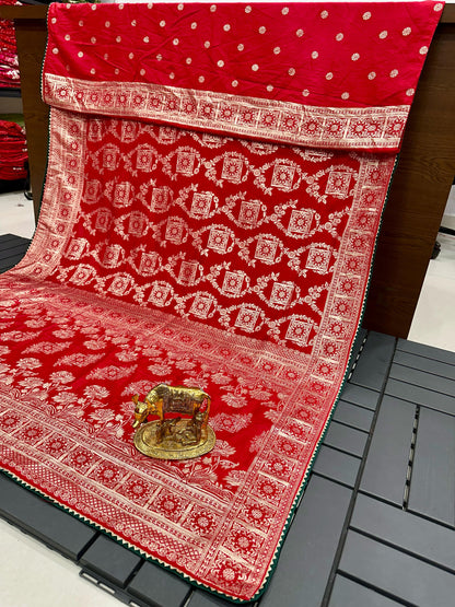 Pure Soft Kolkata Ajrakh Viscose Patola Silk  Saree