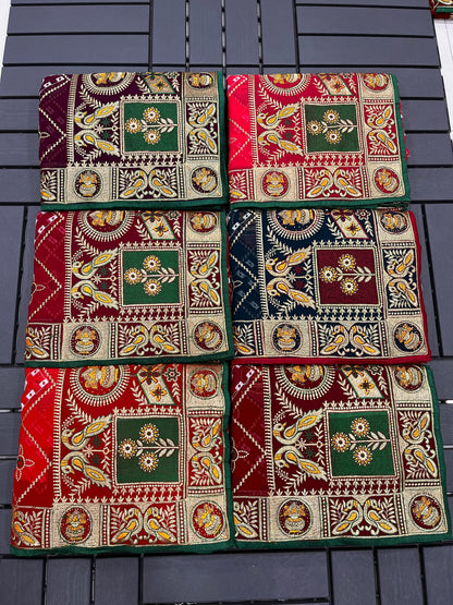 Pure Georgette with Heavy Thread Zari Work Saree