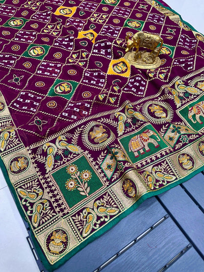 Pure Georgette with Heavy Thread Zari Work Saree