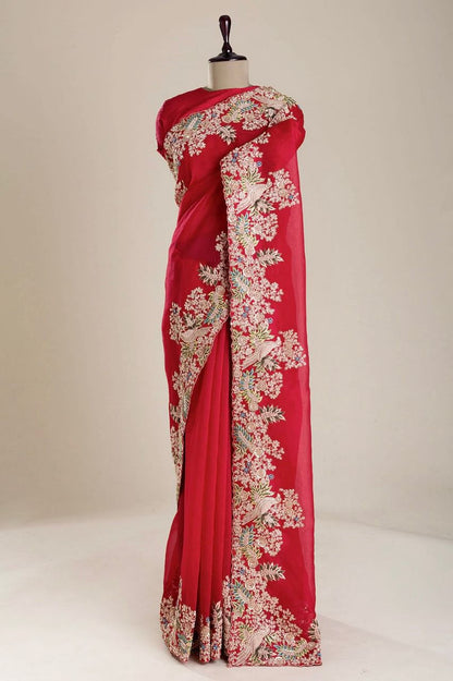 Soft Jimmy Cho Coding & Sequins Work Saree