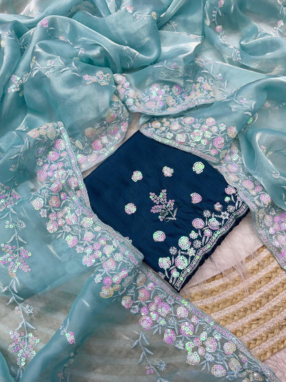 Zimmy Choo Satin With Aarco Border Saree