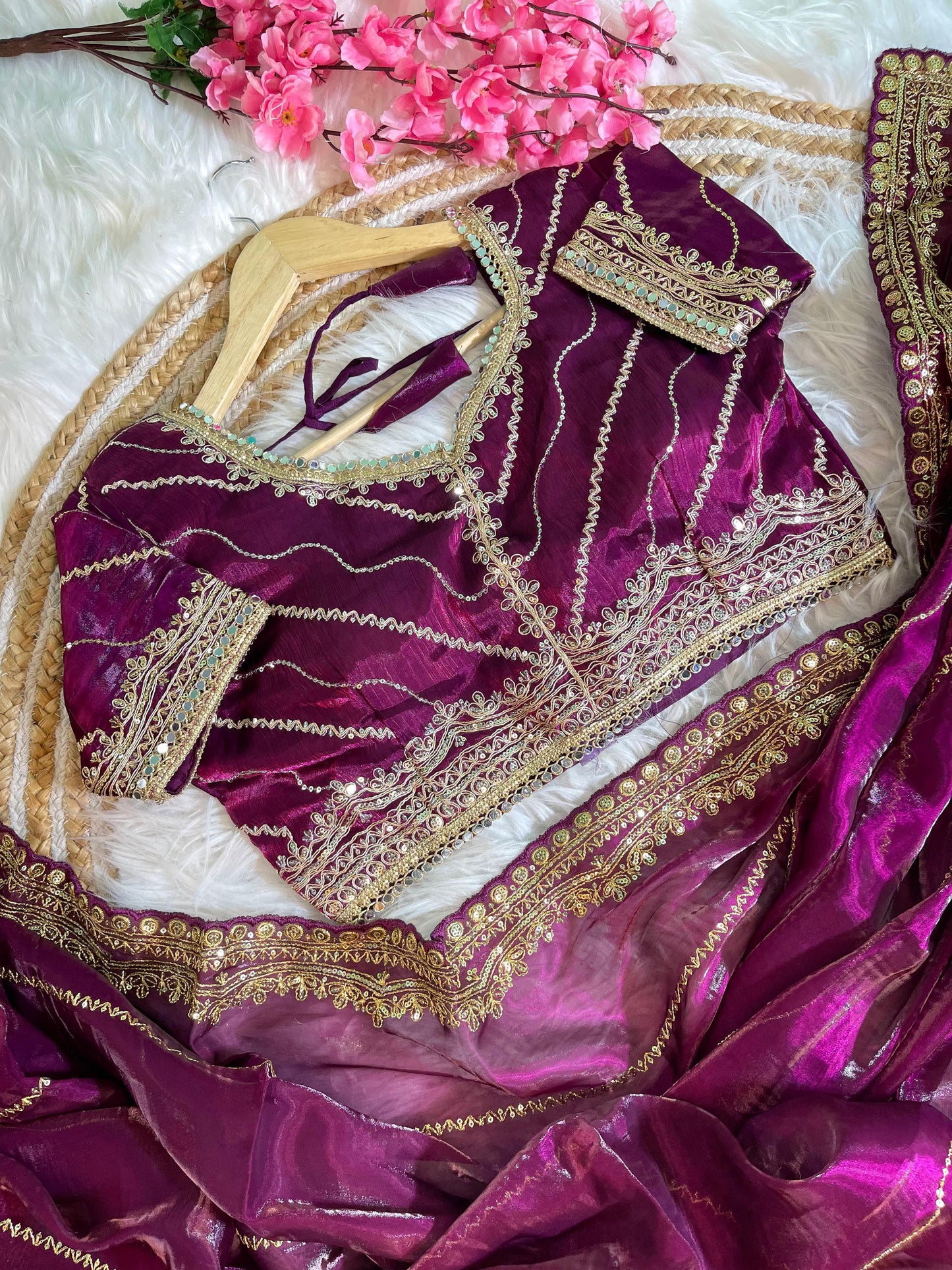 Soft Zimmy Choo Silk With Heavy Border Saree